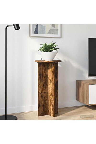 vidaxl Suport pentru plante 2 pcs Stejar fumuriu 40 x 40 x 80 cm