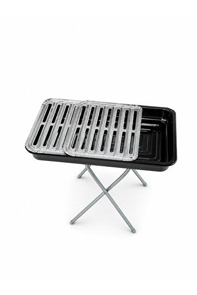 Dab Design Art Taşınabilir Katlanır Ayaklı Orta Boy Mangal & Izgara 40* 25* 9...