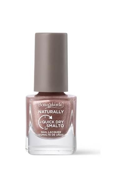 Bottega Verde Lac de unghii cu uscare rapida, roz sidefat - Naturally, 5 ML