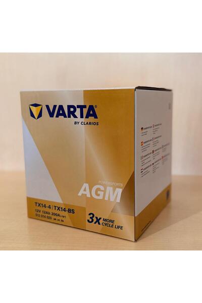 Varta TX14-4/TX14-BS/YTX14-4/YTX14-BS Powersports Akü
