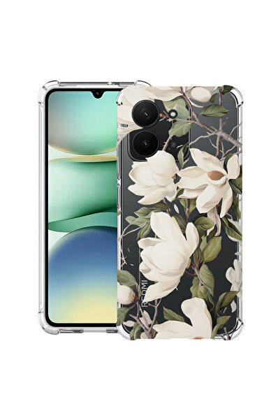 bestcase Αντικραδασμική Θήκη για Xiaomi Redmi 15C 4G (171mm), Ανθισμένη Μανόλ...