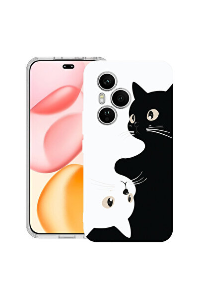 bestcase Husă Antișoc pentru Honor 400 Pro, Pisici Alb-Negru, 2059641 AS 2017