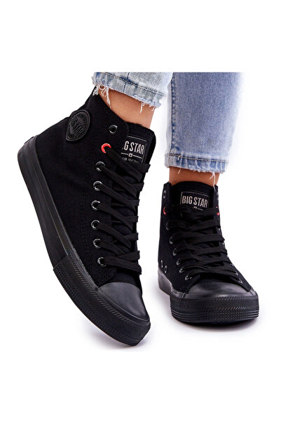 Big Star Shoes Adidași înalți clasici de damă Big Star T274033 Negru 40