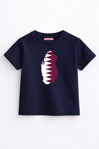 Rabona Fashion Qatar Outline Minimal Kids T-Shirt