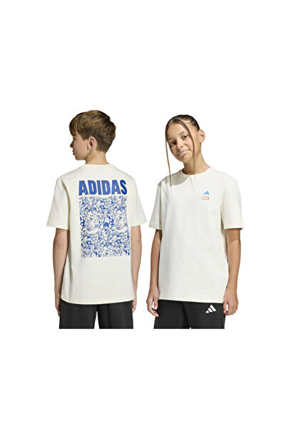 adidas J Marvel Gfx T Çocuk Günlük Tişört JZ3557 Beyaz