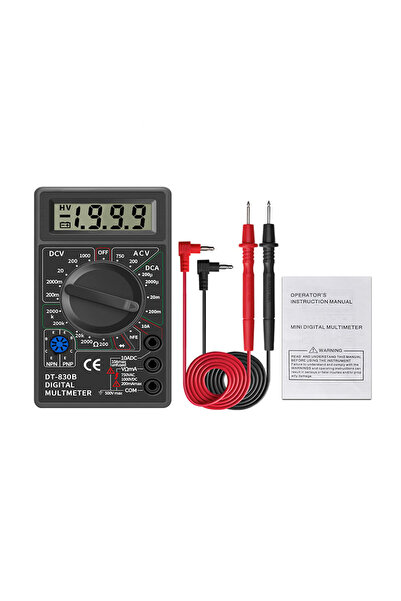 ROBİZ DT830B Multimetre Dijital Ölçü Aleti Avometre Voltmetre Ampermetre Volt...