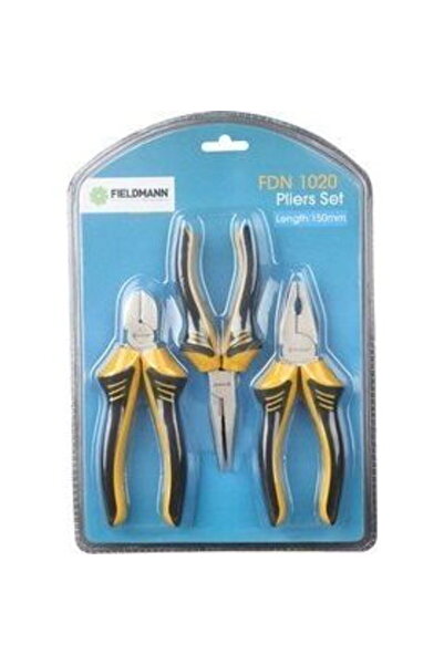 Fieldmann Set 3 clesti Plastic, 150mm, Galben\Negru