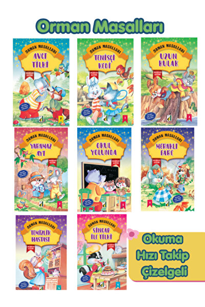 Damla Yayınevi Damla Orman Masalları 1.Sınıf Okuma Kitabı Seti