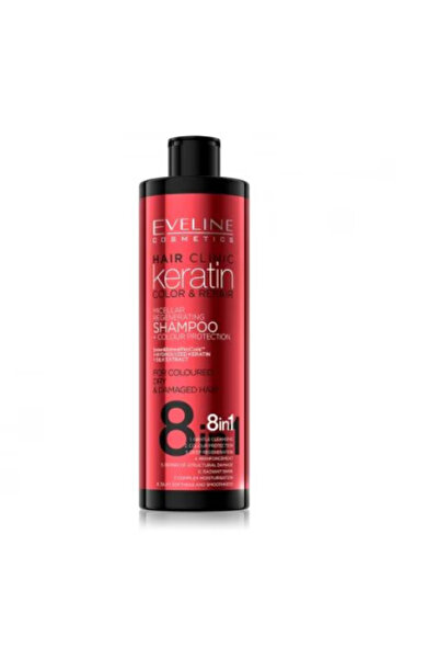 Eveline Cosmetics Eveline Hair Clinic Șampon 8-în-1 cu Keratină pentru Colora...