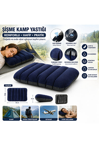 Intex XL 4 Kişilik Şişme Yatak Seti Elektrikli Pompalı 2 Yastıklı Kamp Yatağı