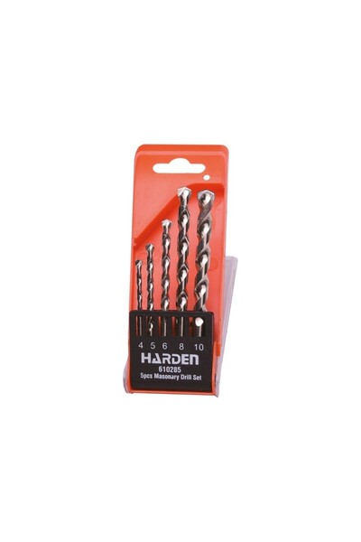 HARDEN Set of 5 Concrete Drill Bits, 4 / 5 / 6 / 8 / 10,