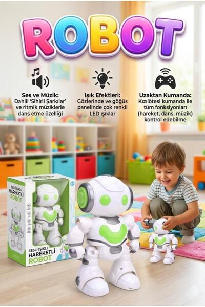 Tıfıl Toys Uzaktan Kumandalı 5 Fonksiyonlu Sesli Işıklı Müzikli Dans Eden Har...