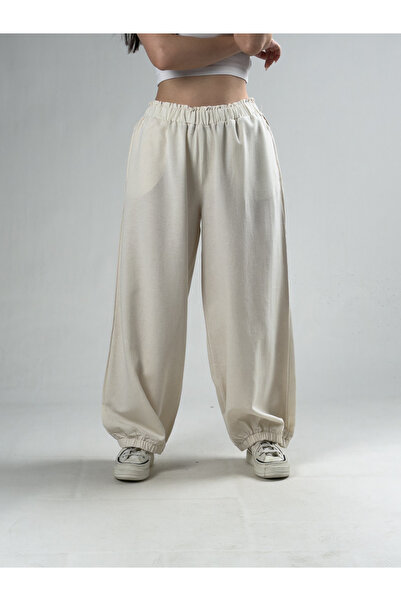 COCOPELLI Beige Women's Oversize Pants Coc3174