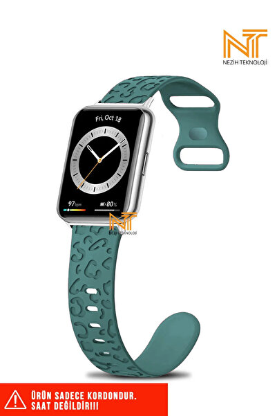 Nezih Case Huawei Band 11 / 11 Pro Uyumlu A+ Kalite Leopar Desenli Silikon Ko...