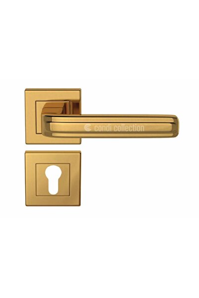 Condi Collection مقبض باب من الفولاذ المقاوم للصدأ 1051K PVD Gold Yale