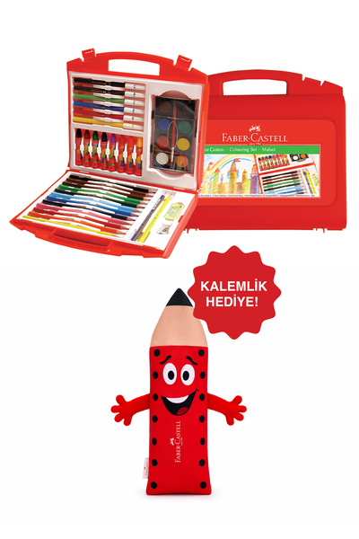 Faber Castell Boyama Çantası, 36 Parça, Kullanışlı ve Çok Amaçlı Set, Kolay T...