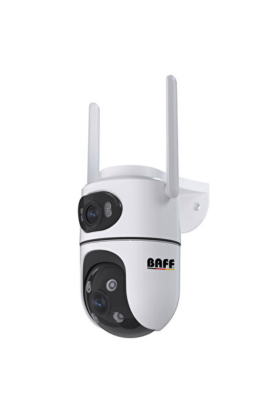 Baff Smart Camera ICS-5637 6MP Çift Lens WiFi Akıllı Güvenlik Kamerası - Renk...