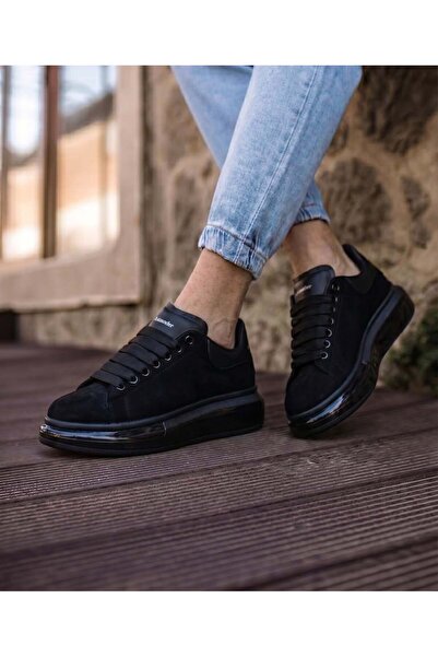 EXCLUSIVE STYLE Adidasi ALX - Negru total din catifea