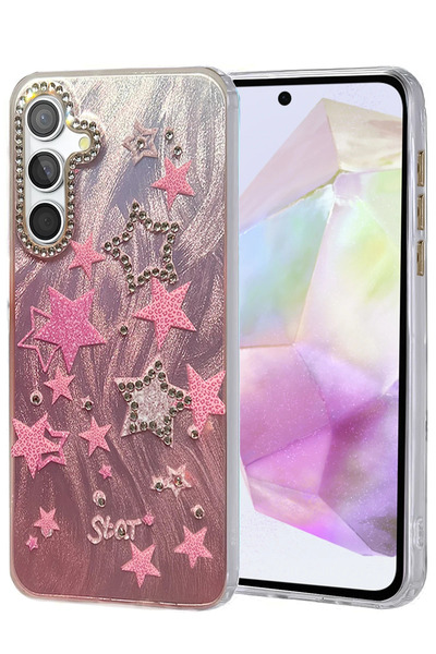 New Face ILKESHOP غطاء حماية جديد لهاتف Galaxy A35 5G بنمط مرآة - (90226) نمط 7