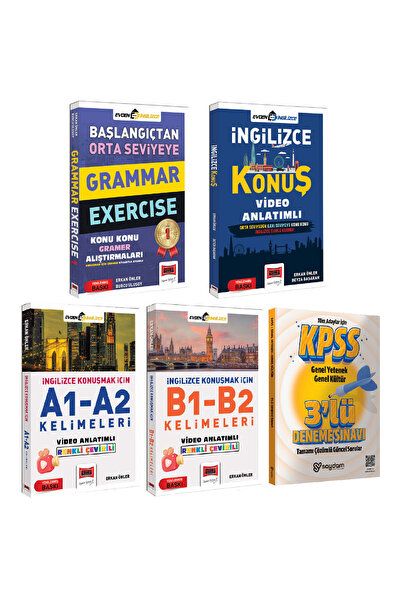 Yargı Yayınları Başlangıçtan Orta Seviyeye Konu Konu Gramer Alıştırma-İngiliz...