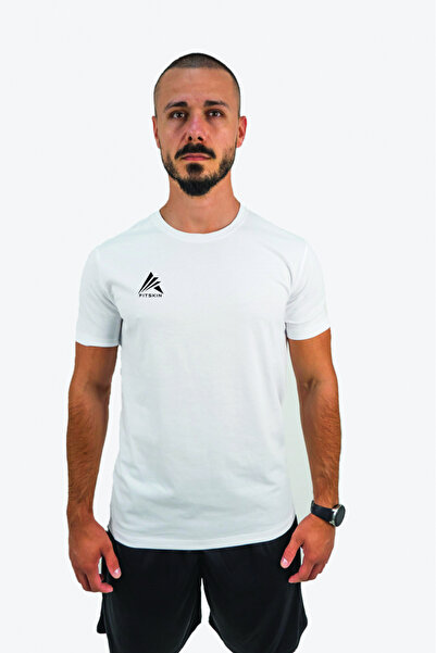 Fitskin Tricou alb de echipă pentru seniori