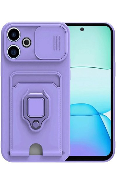 New Face ILKESHOP حافظة سيليكون جديدة لهاتف Redmi 13 4G مع بطاقة زوما وحلقة (...