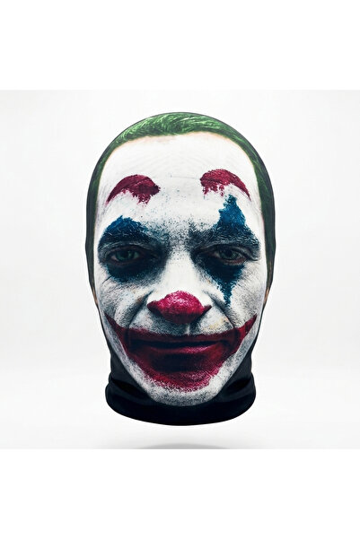Yansıma Joker Baskılı Yıkanabilir Kumaş Maske - Özel Tasarım Karakterli Yüz M...