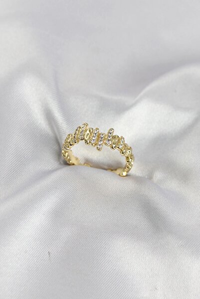 SORA GROUP ®   Gold Color Brass Rhythm Model Zircon Stone Women's Ring