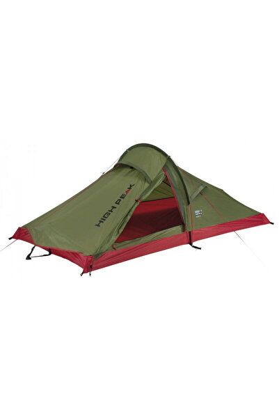 High Peak single arch tent Siskin 2.0 LW (olive green/red, lightweight tent, ...