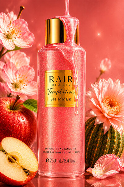 RAİR BEAUTY Vücut Spreyi Temptation Shimmer Body Mist Simli Yapı