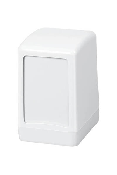 Palex Tabletop White Push-Button Napkin Holder - 5 Pieces -