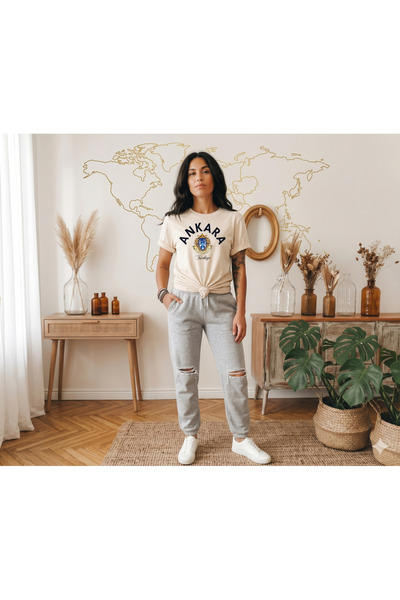 ENSUENO Unisex ANKARA TEMALI Baskılı T-Shirt