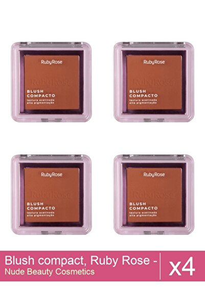 Makeup Set 4x Blush compact, Ruby Rose - BL 30, 7.3 g