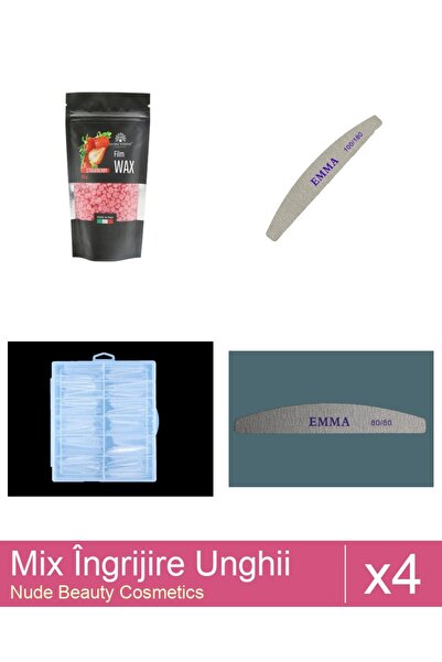 Makeup Set Mix 4 produse Ingrijire Unghii: Pila unghii EMMA, granulatie 100/1...