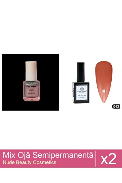 Makeup Set Mix 2 produse Nail Oja: Oja semipermanentă Global Fashion, Gel pol...