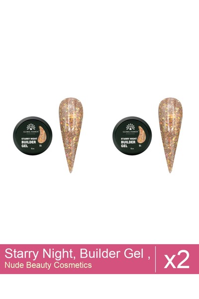 Makeup Set 2x Starry Night, Builder Gel, 15 g, No. 04
