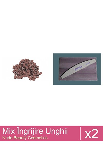 Makeup Set Mix 2 produse Ingrijire Unghii: Rezerve Smirghel, Set 20 Buc - abr...
