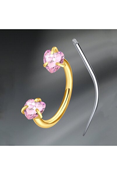 Choice C-shaped and spiral Body 18G 1.0x8mm Nose Rings & Studs N Septum Rings...
