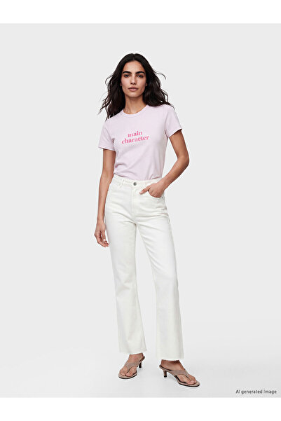 LC Waikiki بنطلون جينز نسائي من NEVAVM Farkily Crop Flare