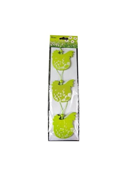 Goliat Set de accesorii decorative, Lemn, Verde, 6x6cm