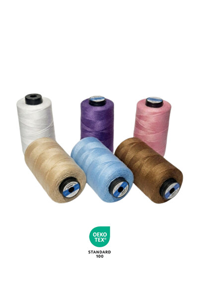 Lider İplik 120 Numara Polyester Dikiş İpliği - 6'lı Adet Soft Elegance Serisi