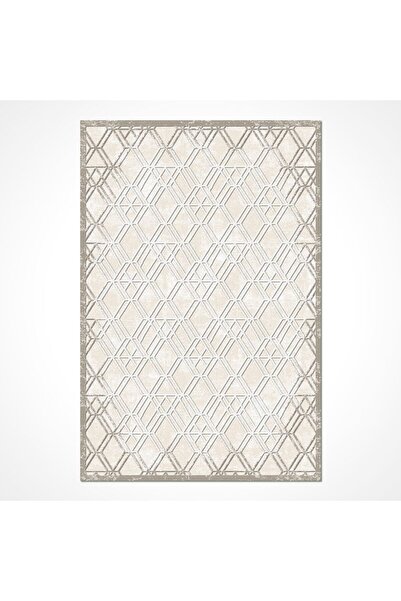 halinet Halı.Net Gray Modern Washable Non-Slip Living Room Carpet Cr-Evrensel...
