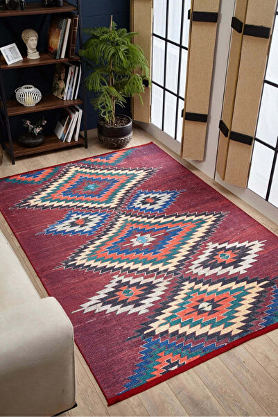 halinet Halı.Net Multi-Colored Modern Washable Non-Slip Living Room Carpet Ha...