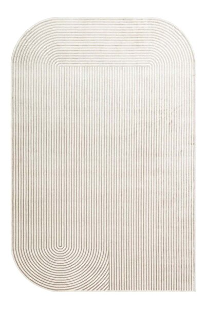 halinet Halı.Net White Modern Washable Non-Slip Living Room Carpet Eco-Merano...