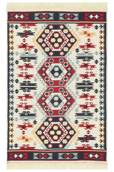 halinet Halı.Net Cream Ethnic Bohemian Washable Non-Slip Living Room Carpet E...