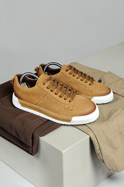 VİVA SHOES Genuine Leather Eva Sole Men's Sneaker Shoes
