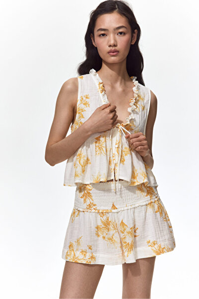 H&M Peplumlu Muslin Üst