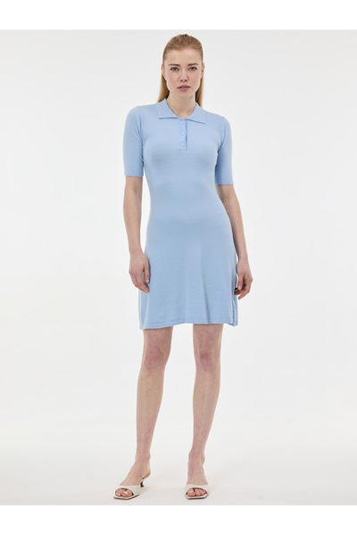 ORSAY Albastru deschis pentru femei # 039;s rochie tricotată