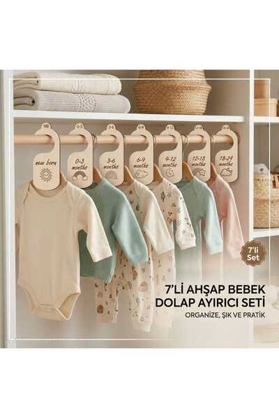 M&T KIDS BEBEK DOLAP ORGANİZER BEBEK KIYAFET AYIRICI ASKILIK AYRAÇ 0-24 AYLIK...