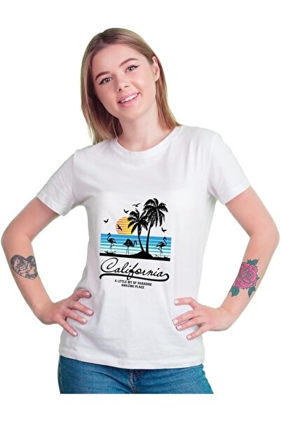 not Unisex Printed Design T-Shirt (California)| Round Neck Regular Fit T-shirt